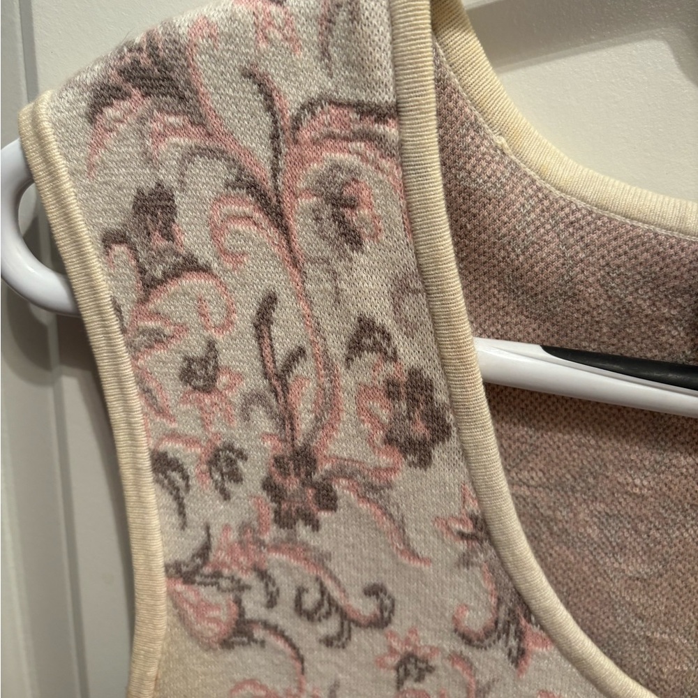BCBGMaxAzria Cream and Pink Floral Mini Dress - Picture 3 of 7